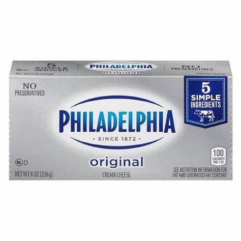 Kraft Phili Cream Cheese Orig. Bar 8oz