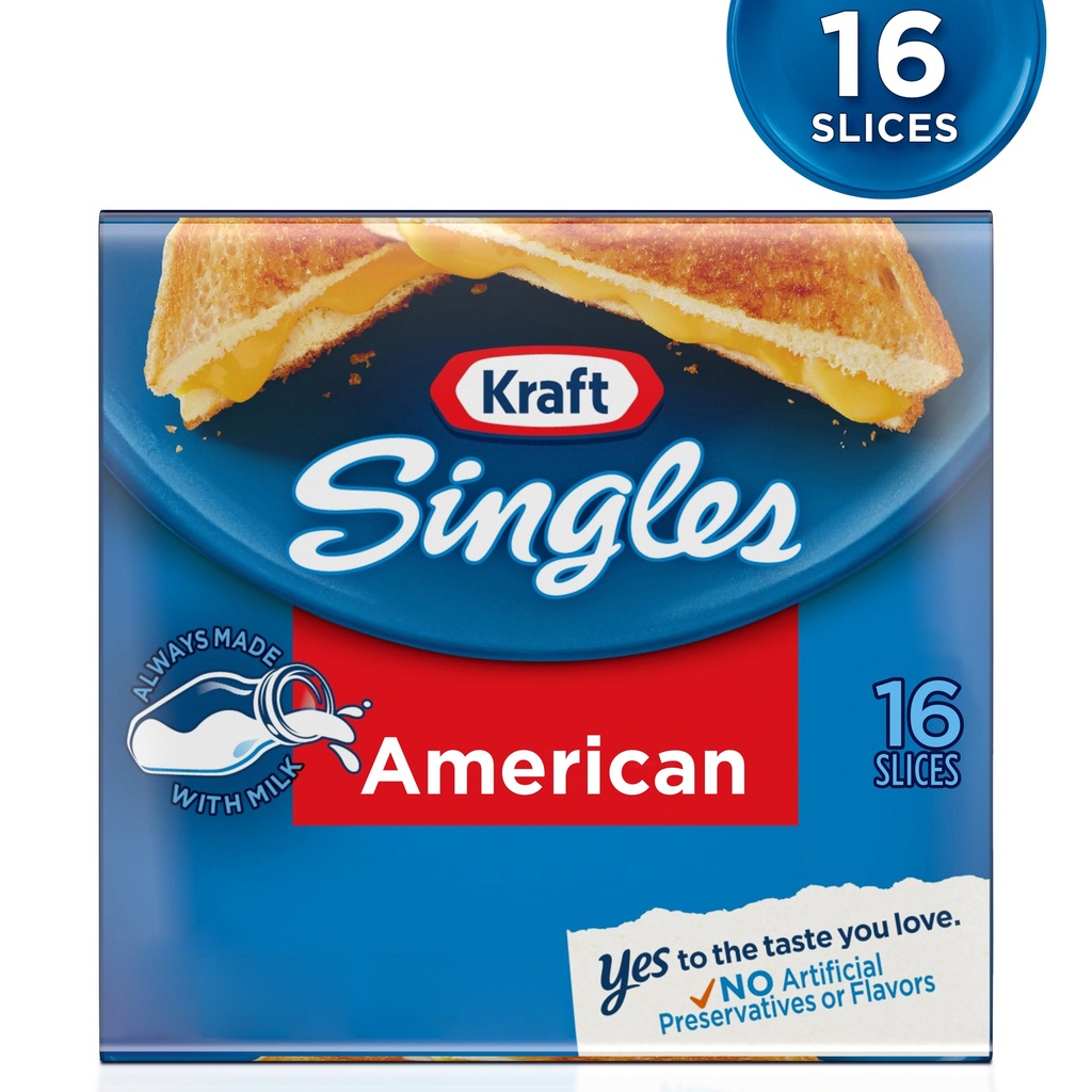KRAFT AMERICAN SINGLES 16 SLICE 12OZ