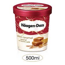 HAAGEN DAZ SALTED CARAMEL ICE CREAM 460ML