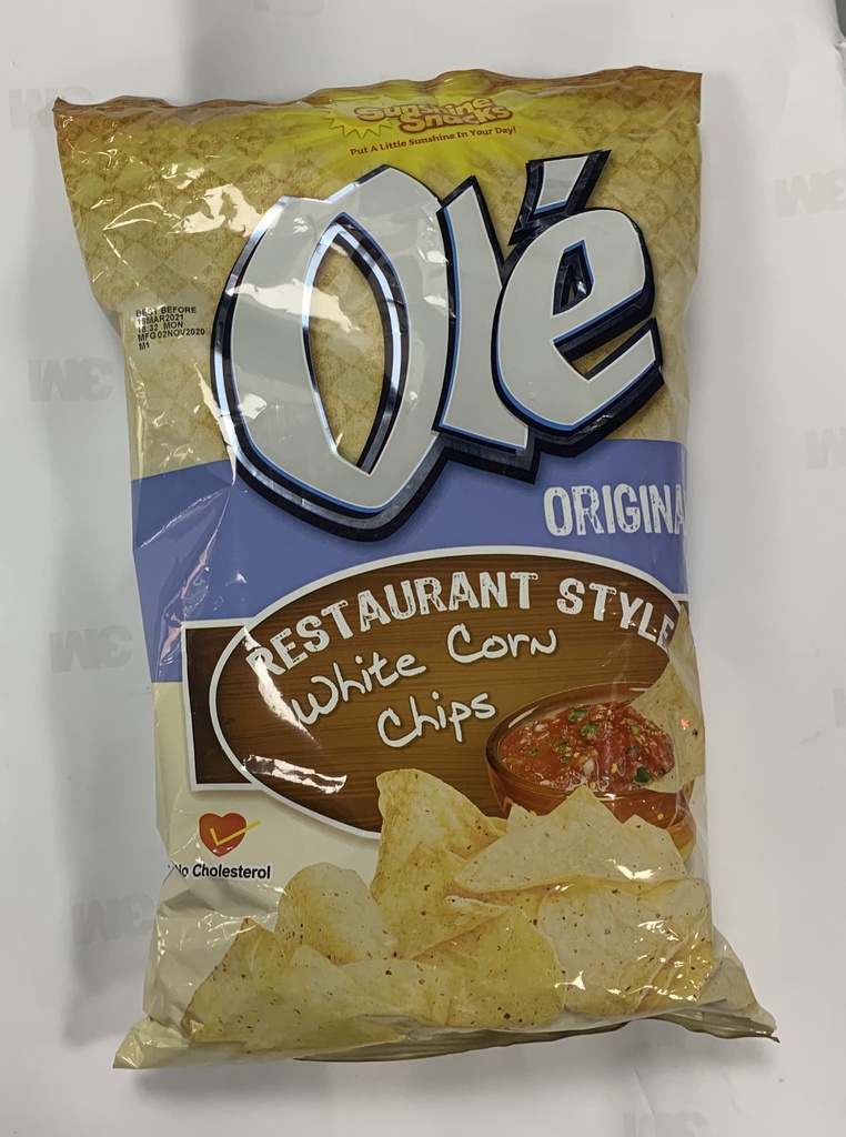 OLE WHITE CORN CHIPS 295G