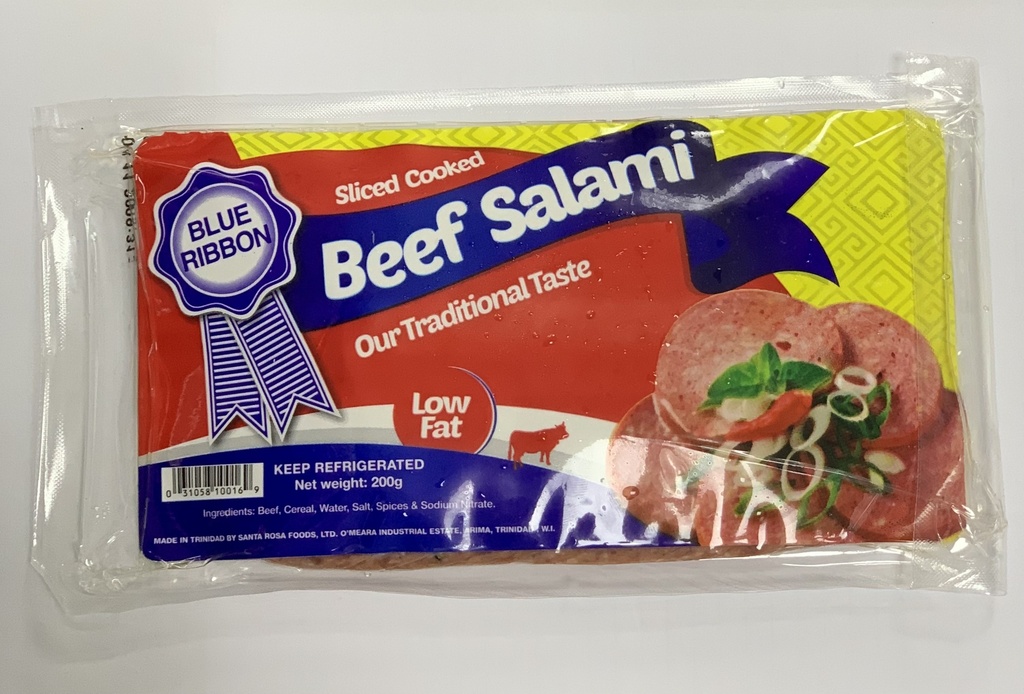 BLUE RIBBON SLICE BEEF SALAMI 200G
