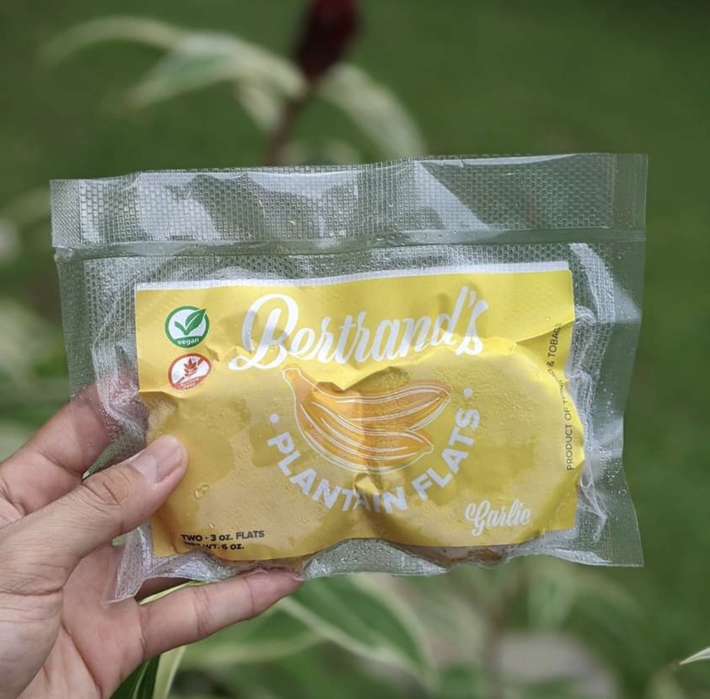 BERTRAND'S GARLIC PLANTAIN FLATS/PATTIES  3OZ