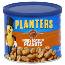PLANTERS HONEY ROASTED PEANUTS 12OZ
