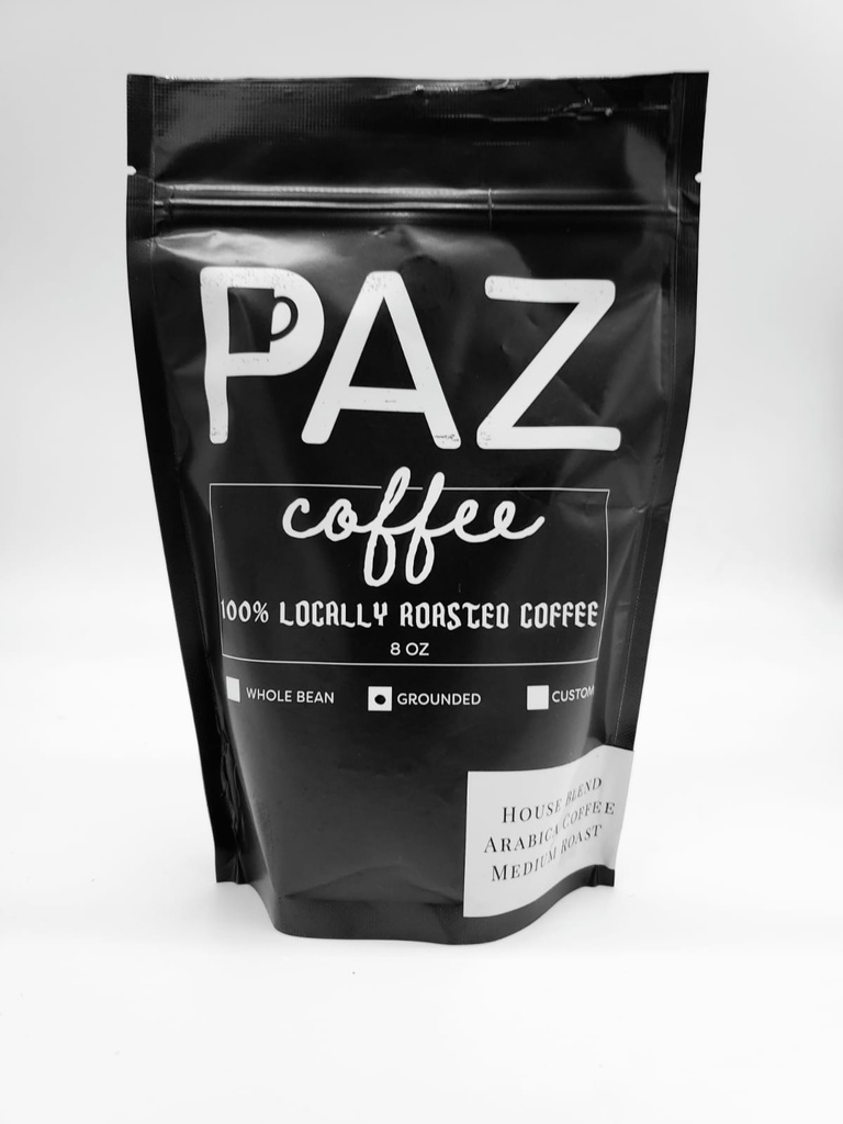 PAZ HOUSE BLEND (MEDIUM ROAST) 80Z