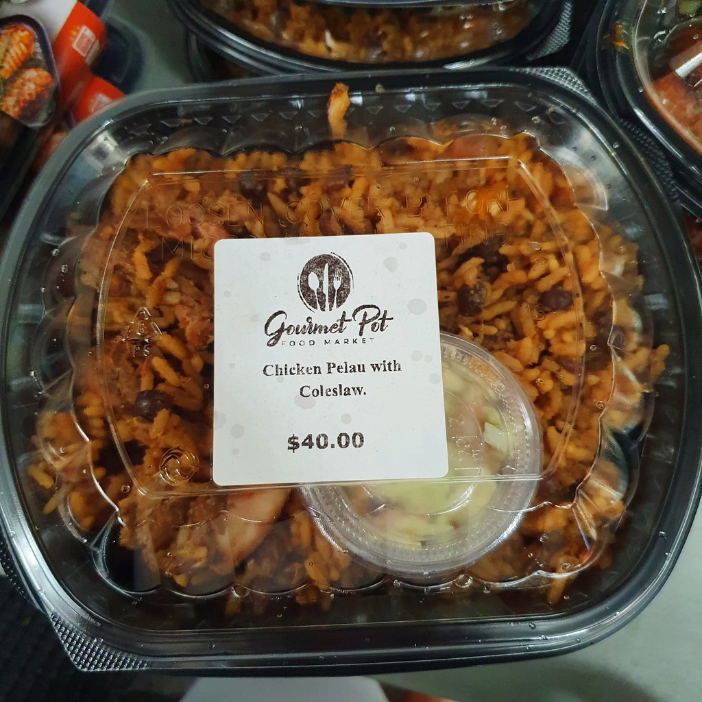 GOURMET POT-CHICKEN PELAU W/COLE SLAW