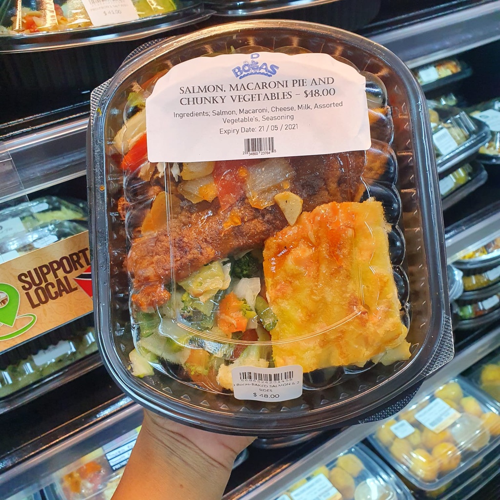 D Bocas- STEW SALMON & 2 SIDES