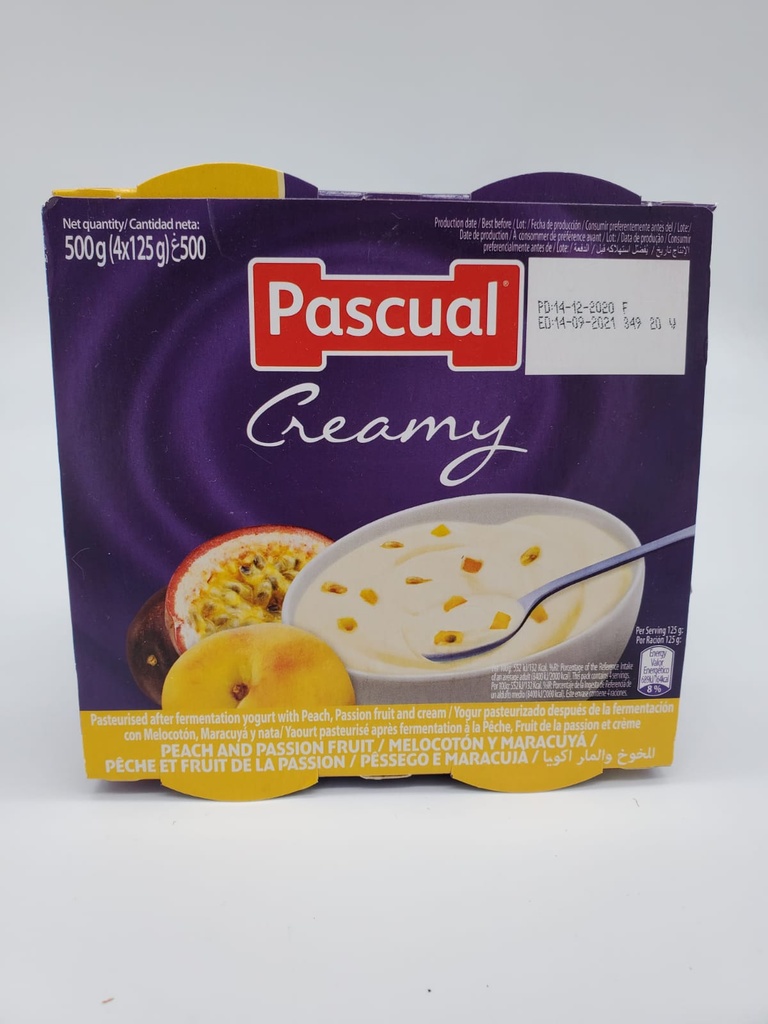 PASCUAL PEACH & PASSION FRUIT 125G