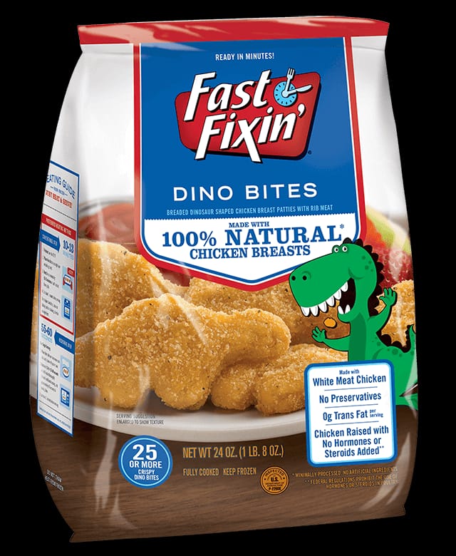 FAST FIXIN CHICKEN DINO BITES (FULLY COOKED) 24OZ