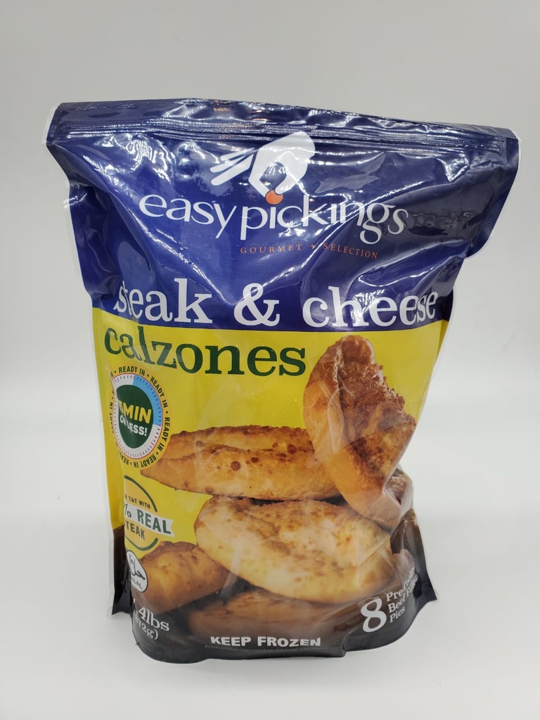 EASY PICKINGS STEAK & CHEESE CALZONES 1.4LB