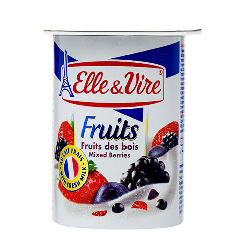 ELLE & VIRE YOGURT - MIXED BERRY 125GM