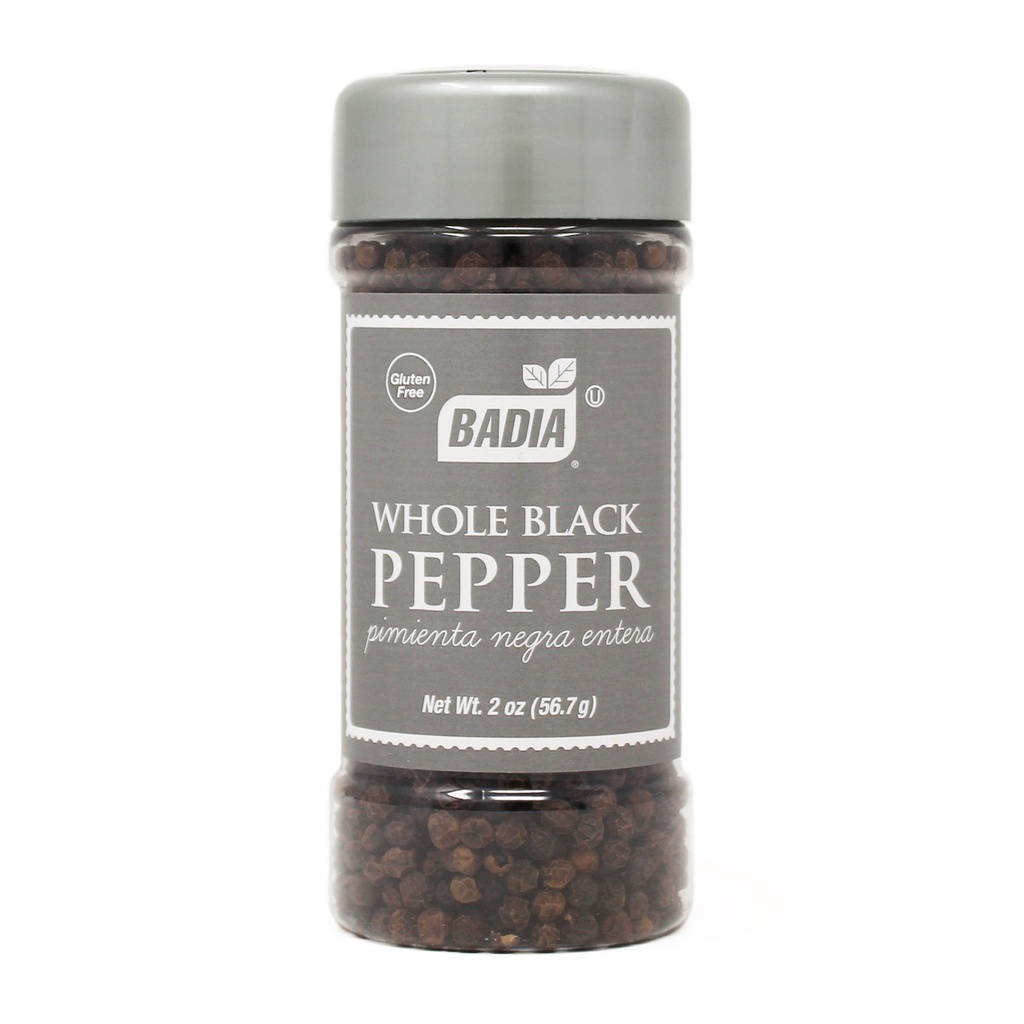 BADIA BLACK PEPPER WHOLE 2OZ
