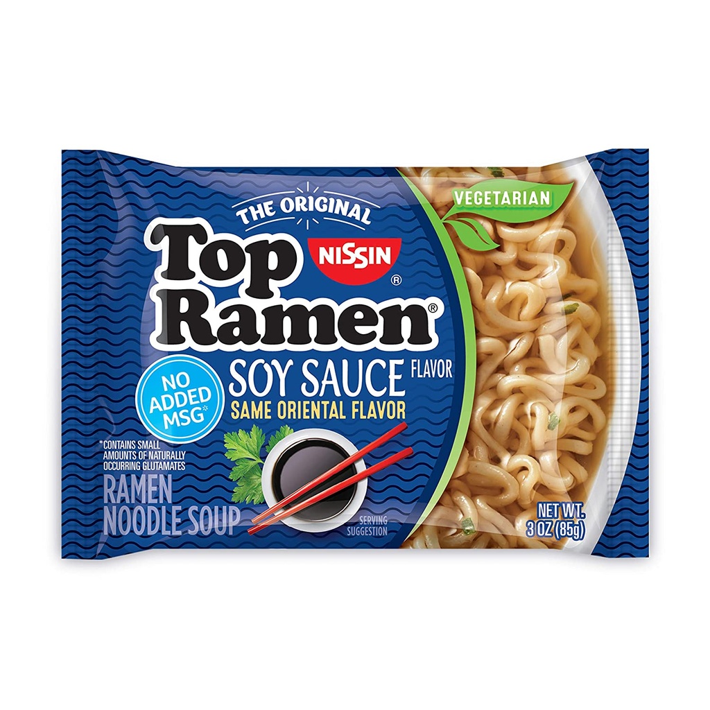 NISSIN NOODLE PACK SOY SAUCE 3OZ