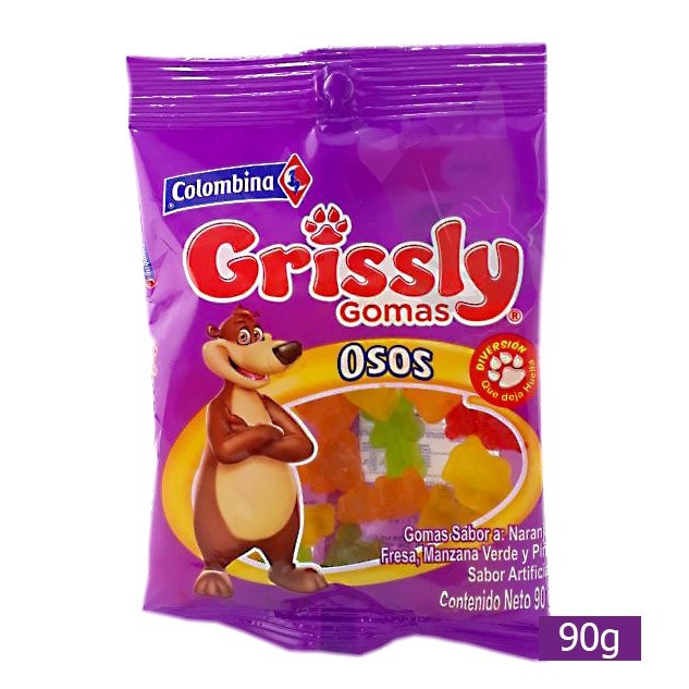 COLOMBINA GRIS OSOS BEARS 80G