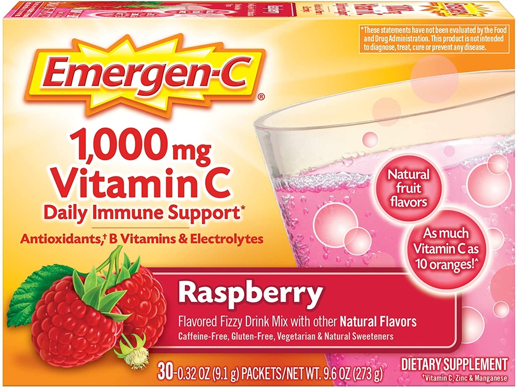 EMERGEN-C RASPBERRY 30CT