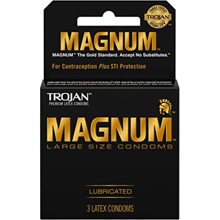 TROJAN MAGNUM LUBRICATED 3CT
