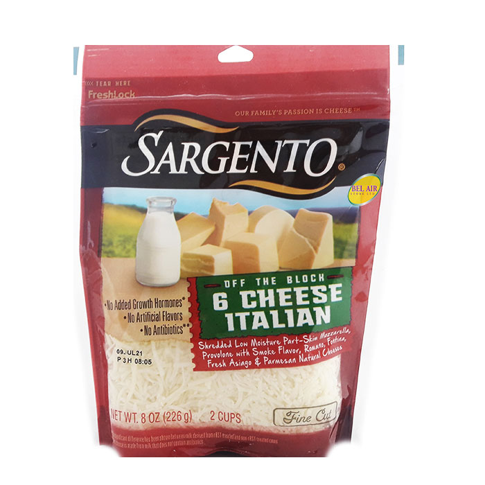 SARGENTO 6 CHEESE ITALIAN 8OZ