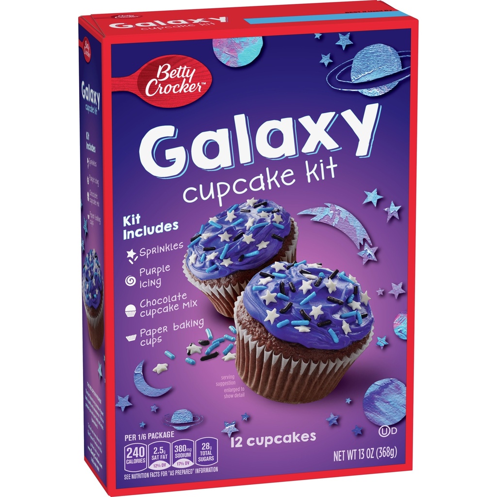 BettyC Galaxy Cupcake Kit 349g