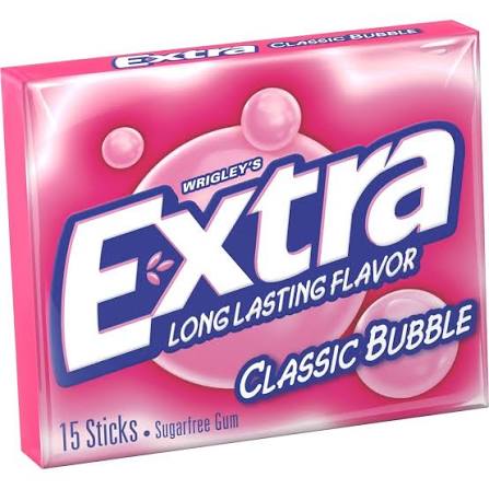WRIGLEYS EXTRA CLASSIC BUBBLE GUM(15 STK)