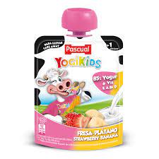 PASCUAL YOGI KIDS - STRAWBERRY/BANANA 80G