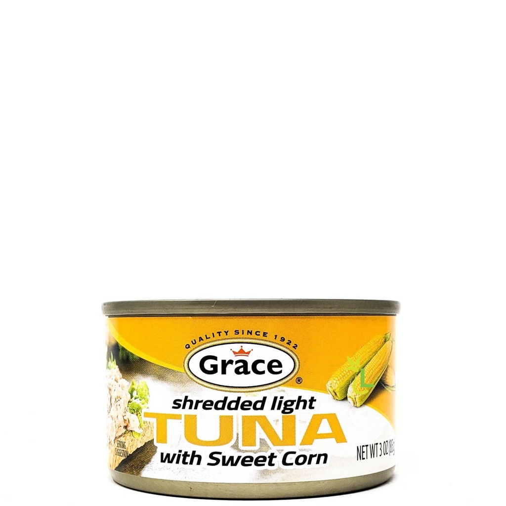 GRACE SHREDDED LIGHT TUNA W/SWEET CORN 85G