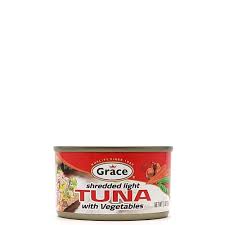 GRACE SHREDDED LIGHT TUNA W/VEG 85G