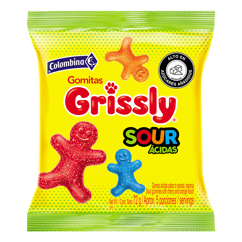 GRISSLY SOUR ACIDAS 72G