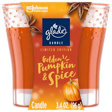 GLADE CANDLE GLD PUMPKIN & SPICE 3.4OZ