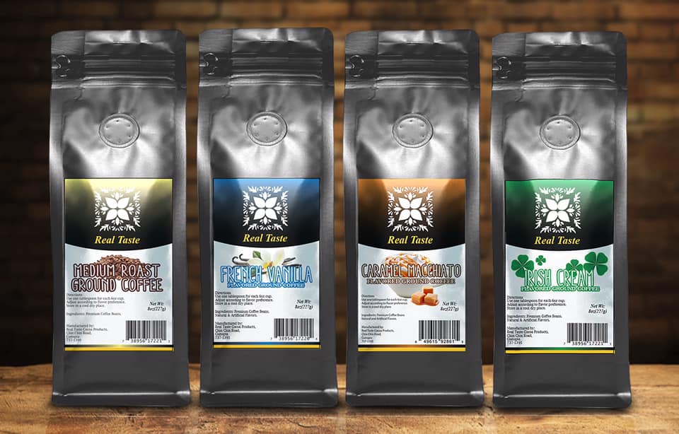 REAL TASTE GRND COFFEE CARAMEL MACCHIATO 8OZ