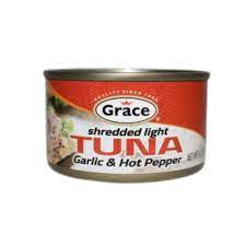 GRACE SHREDDED GARLIC & HOT PEPPER TUNA 85G