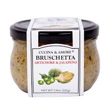 CUCINA & AMORE ARTICHOKE & JALAPENO BRUSCHETTA 7.9OZ