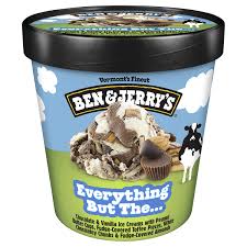 BEN & JERRY EVERYTHING BUT THE 1 PINT