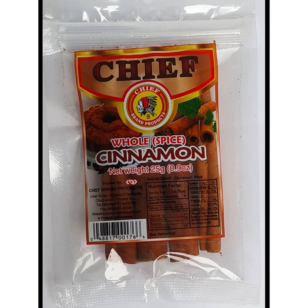 Chief Cinnamon Whole -25gm