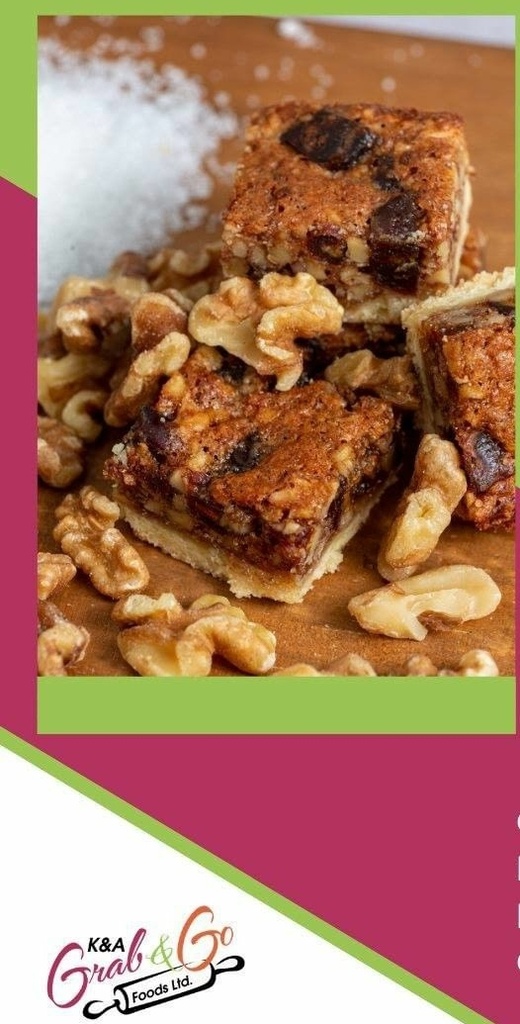 K&A Grab & Go Date & Walnut Squares