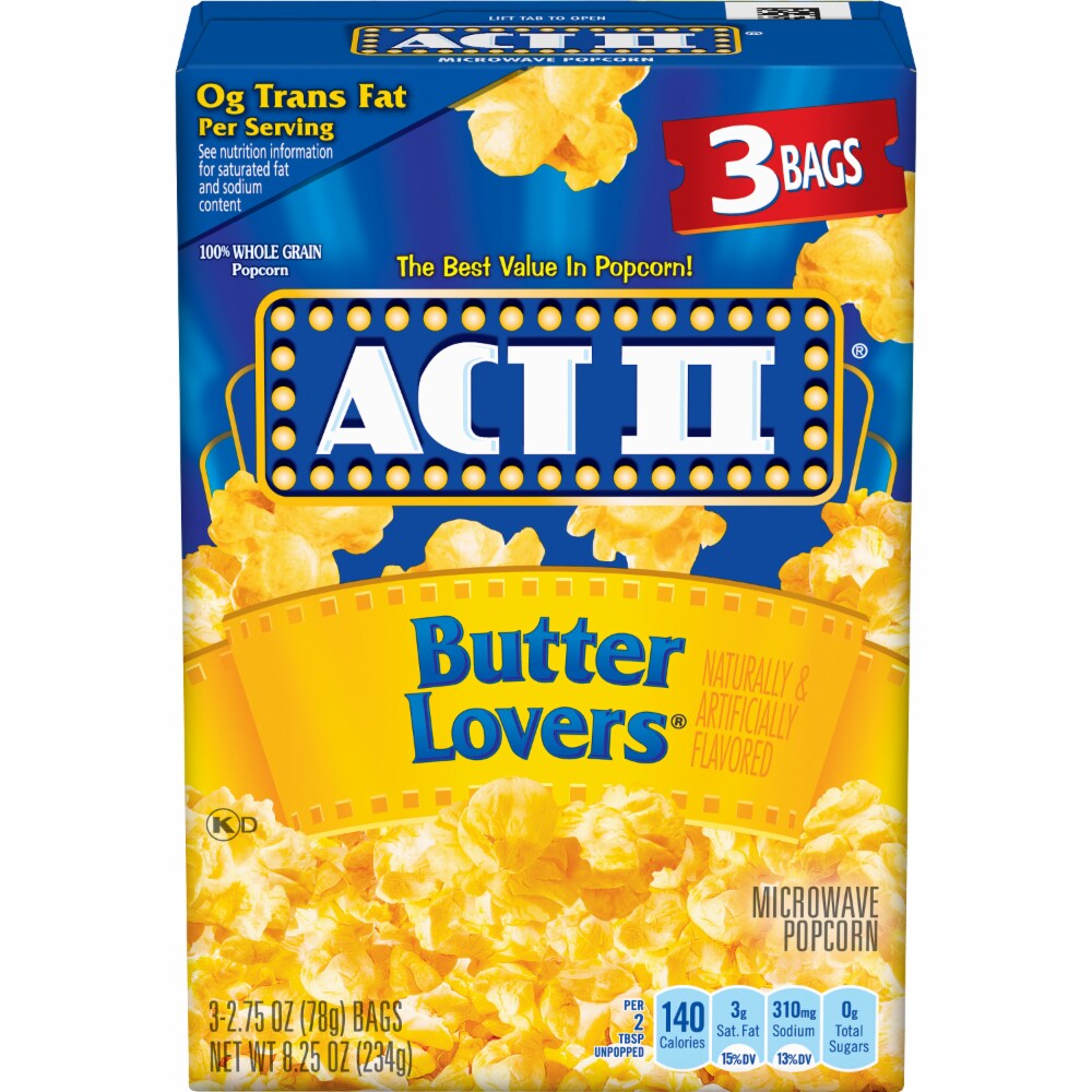 Act11 Popcorn Butter Lovers 255g 3pk