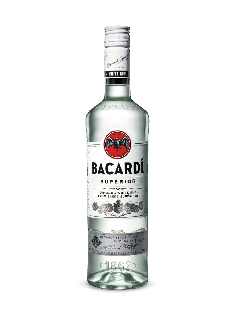 Bacardi Superior White 750ML X 12