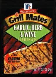 [04422] GRILLMATES GARLIC, HERB & WINE MARINADE .87OZ