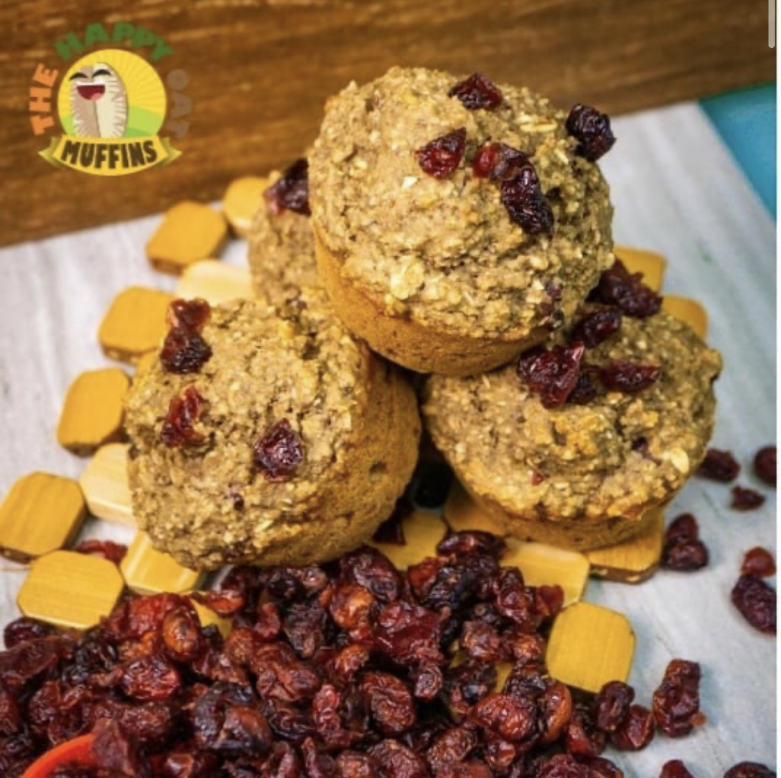 Happy Oat Muffins - Cranberry 