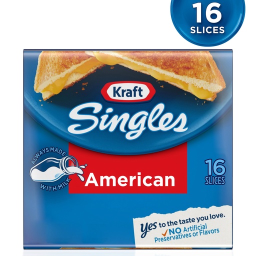 [07807] KRAFT AMERICAN SINGLES 16 SLICE 12OZ