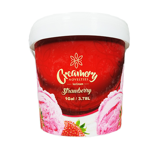 [07863] CREAMERY STRAWBERRY ICE CREAM 1 GALLON