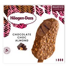 [07867] HAAGEN DAZ CHOCOLATE CHOC ALMOND ICE CREAM BAR 80ML