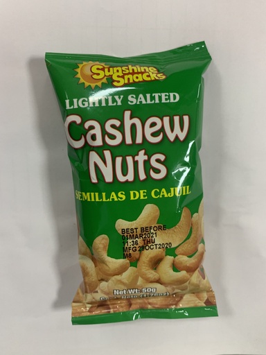 [07947] Sunshine Snacks Cashews 50G