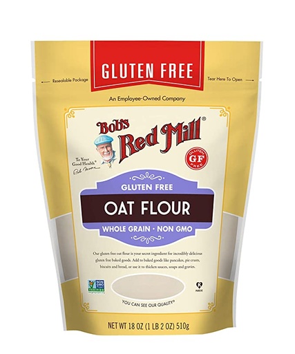 [08491] BOB'S RED MILL OAT FLOUR W/GRAIN G/FREE 18OZ