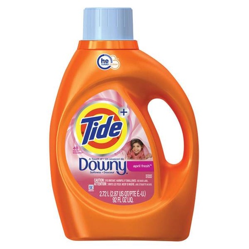 [08795] TIDE 2X HE DOWNY APRIL FRESH 92OZ
