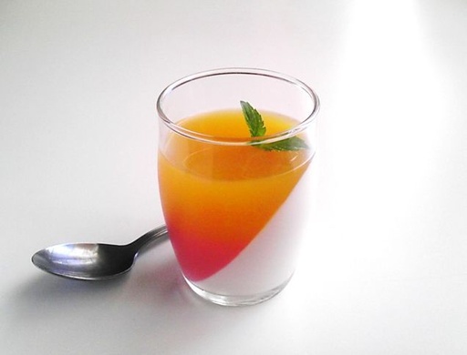 [08922] Single Serve SS Guava topped Panna Cotta