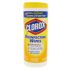 [08971] Clorox Disinfectant Wipes - CRISP LEMON
