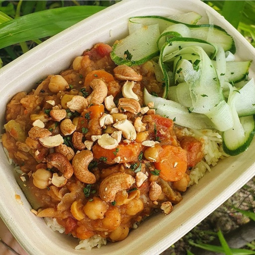 [09199] CHICKPEA & VEG VINDALOO BMATI RICE (V)-VAN'S VEGAN