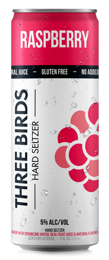 [09289] THREE BIRDS RASPBERRY WINE SELTZER