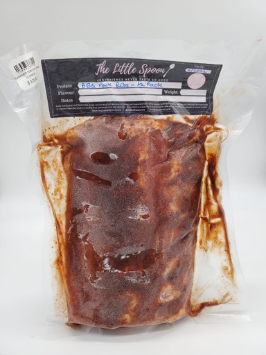 [09454] LITTLE SPOON-SEASONED PORK RIBS - BBQ (1/2 RACK)