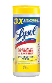 [09461] LYSOL DISINFECT WIPES LEMON/LIME