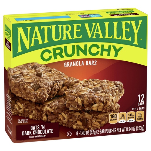 NATURE VALLEY OATS & DARK CHOC 18CT